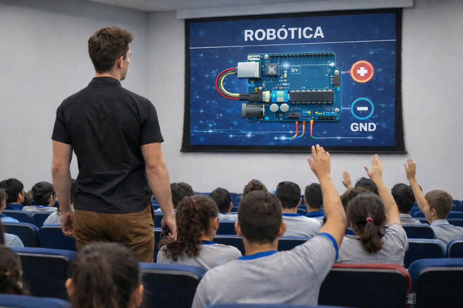 Palestra de robótica